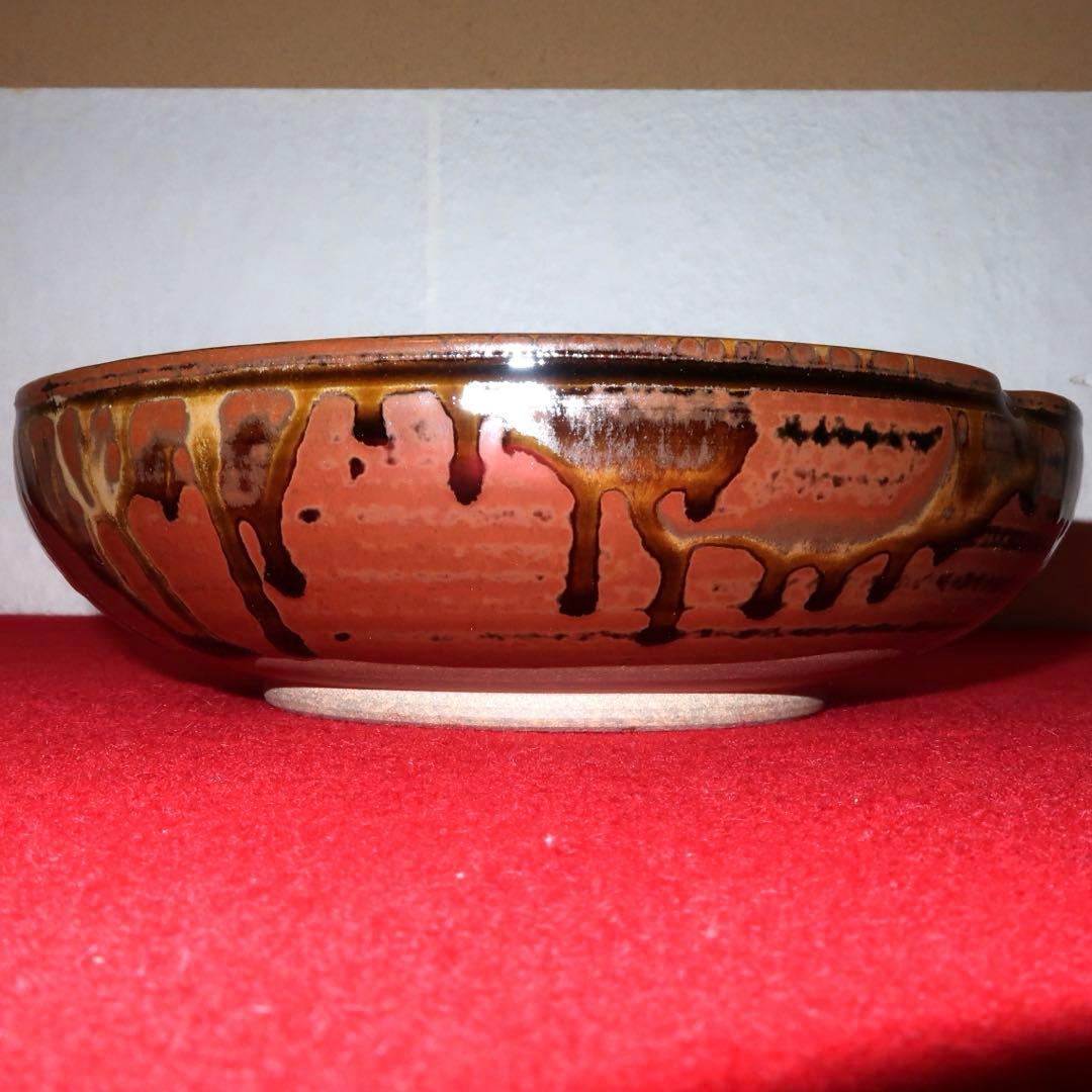 【茶道具】鬼丸碧山作　高取焼　菓子器