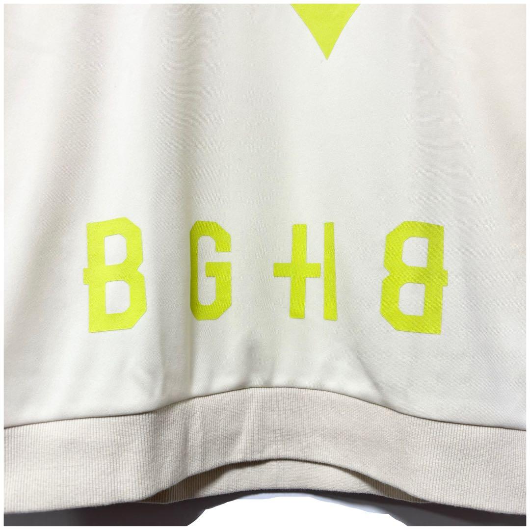 新品 バガーチ ラッセルノ フロントロゴ スウェット ホワイト イエロー XL