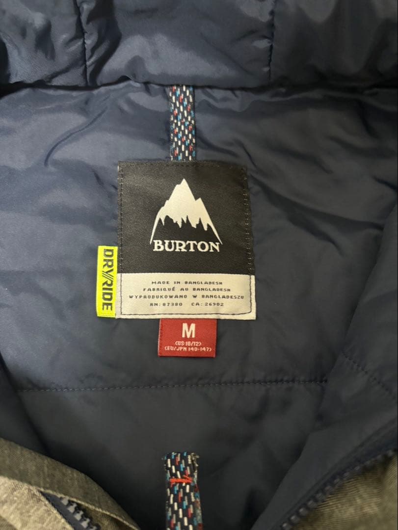 バートン　キッズ　スノーボードウェア　セットアップM