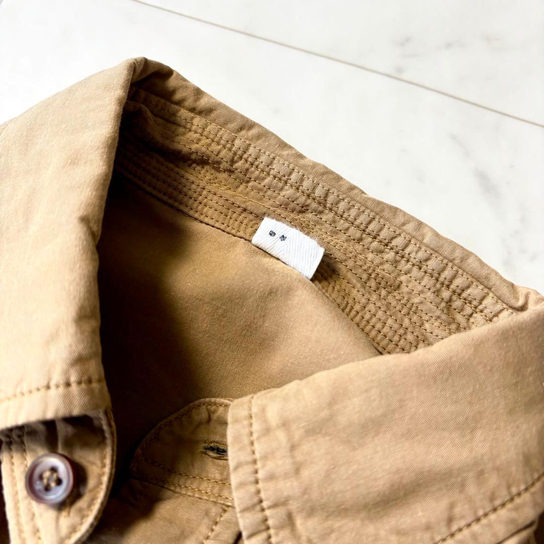 美品 45R 洗える 先染めダンプの908オーシャンシャツ 2 近年 R釦 綿