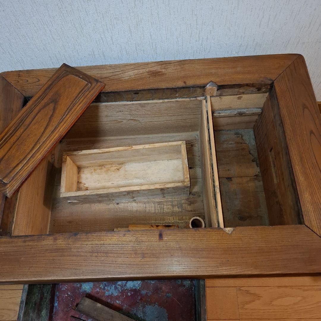 関西長火鉢　引き出し3杯　古道具 茶道具 囲炉裏 古民家　アンティーク 長火鉢