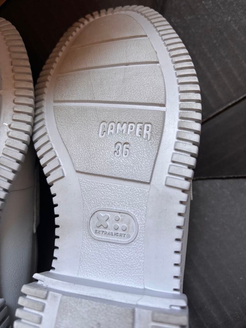 CAMPER PIX ローファー　グレー　23cm 定価27,500円