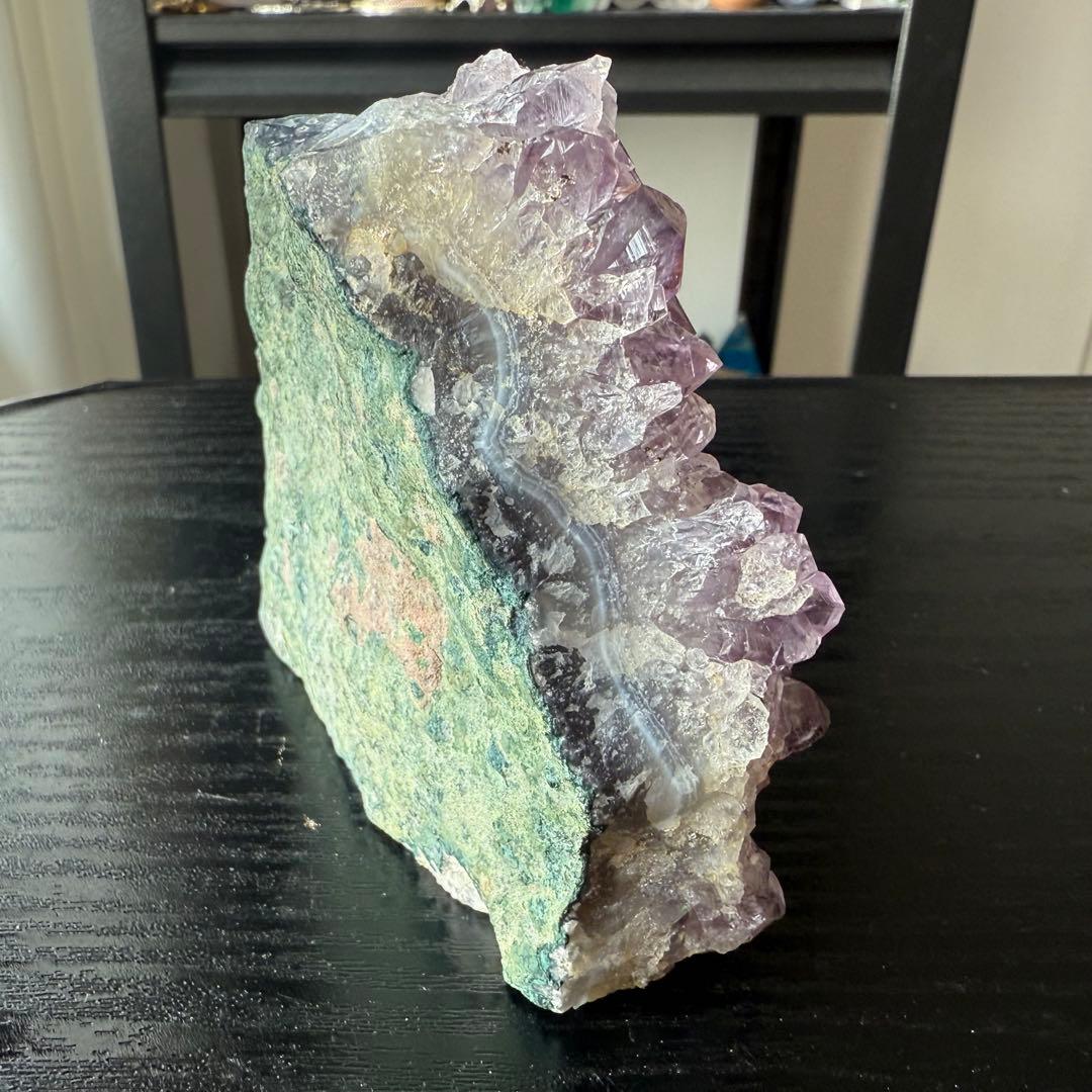 天然石シュガーアメジストの原石　置物　鉱物NO.011613