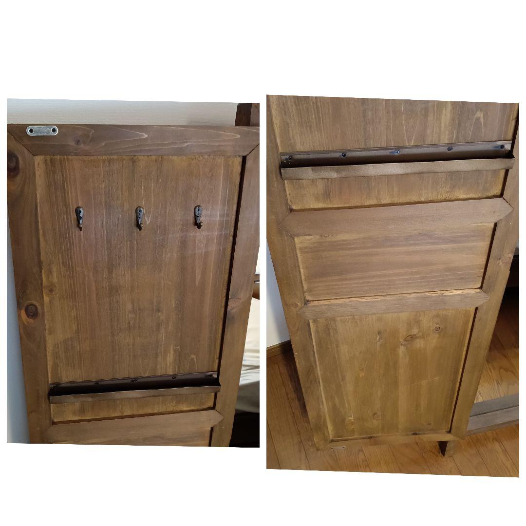 全身鏡 姿見 ブラウン アンティーク　扉付き鏡　ヴィンテージ ミラー 鏡台