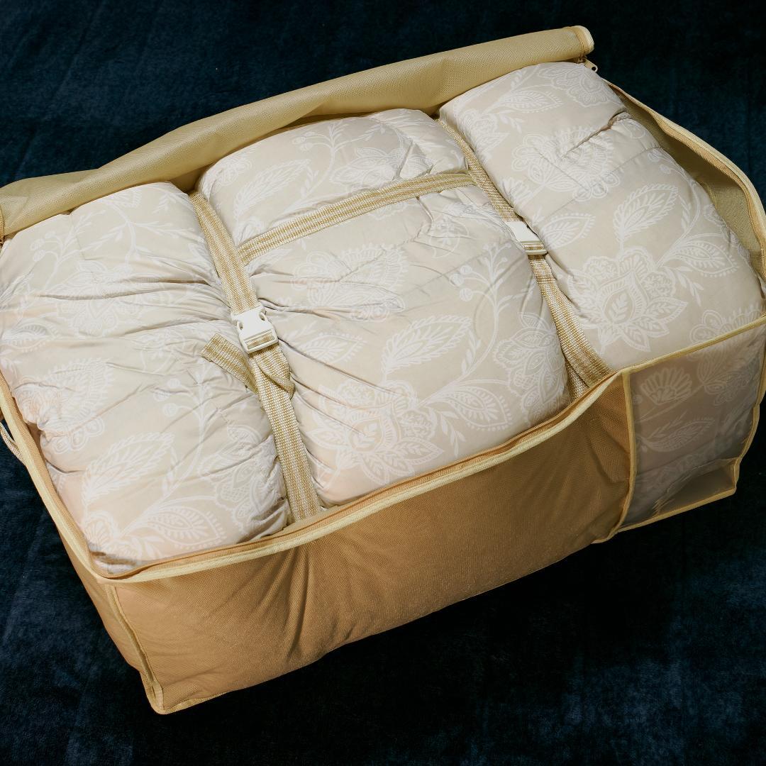 西川 羽毛掛け布団 ダブルロング 190×210cm 使用2回のみ 収納袋付