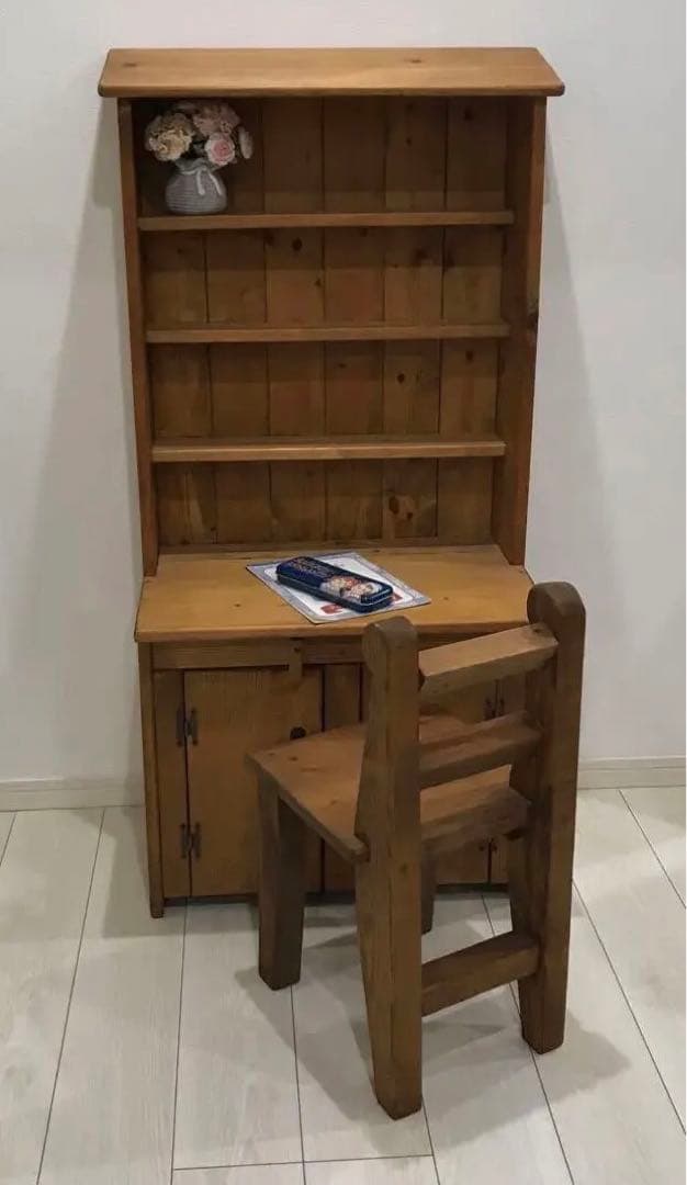 木製シンプルラック 一点物オーダーハンドメイド 飾り棚お絵描き机