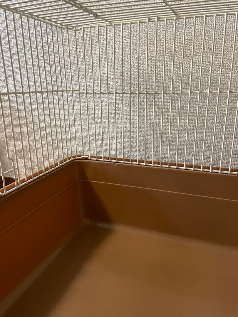 【わたあめ】中型ホワイト小動物用ケージ