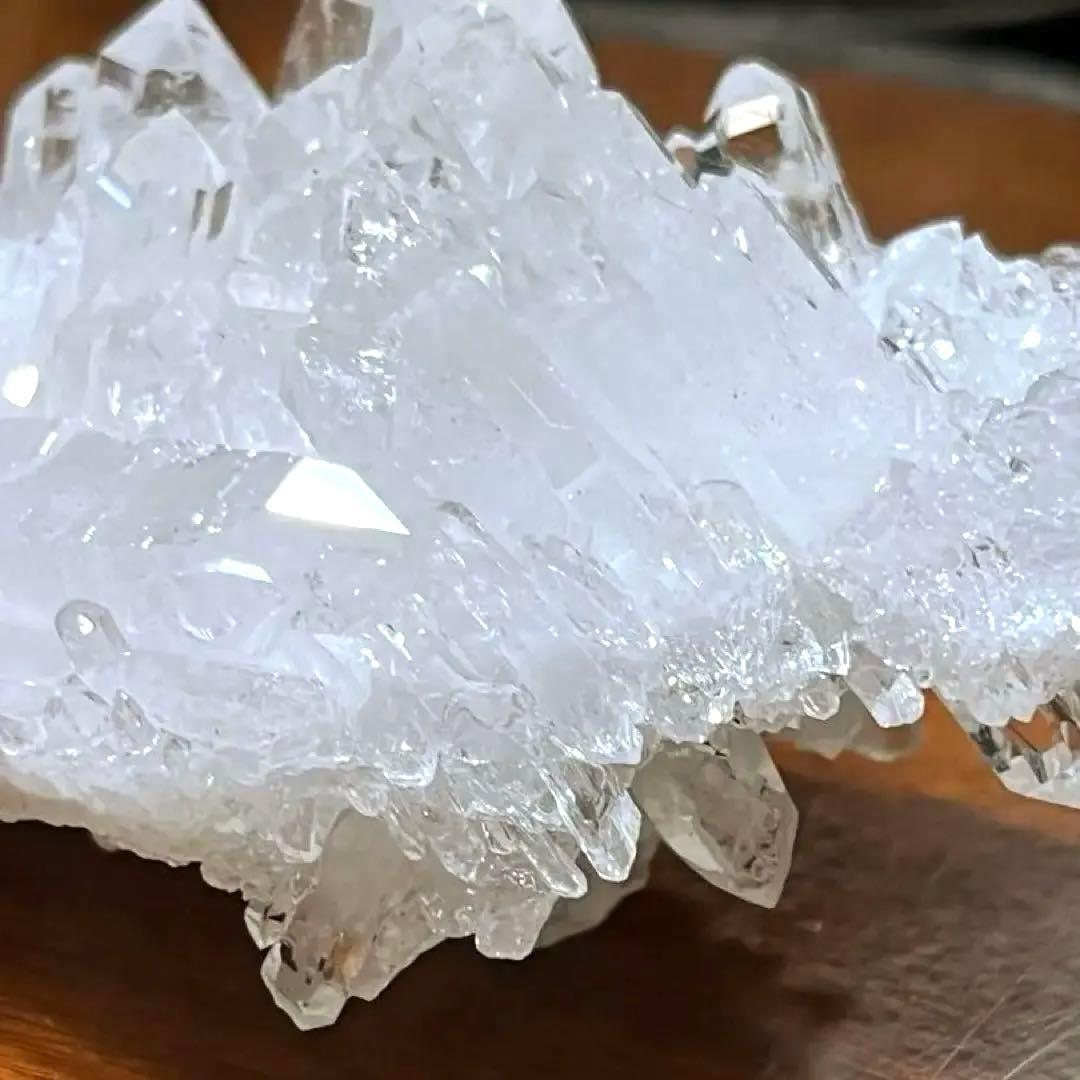 【高品質】水晶クラスター原石　720g 高透明でキラキラ✨綺麗！　天然石