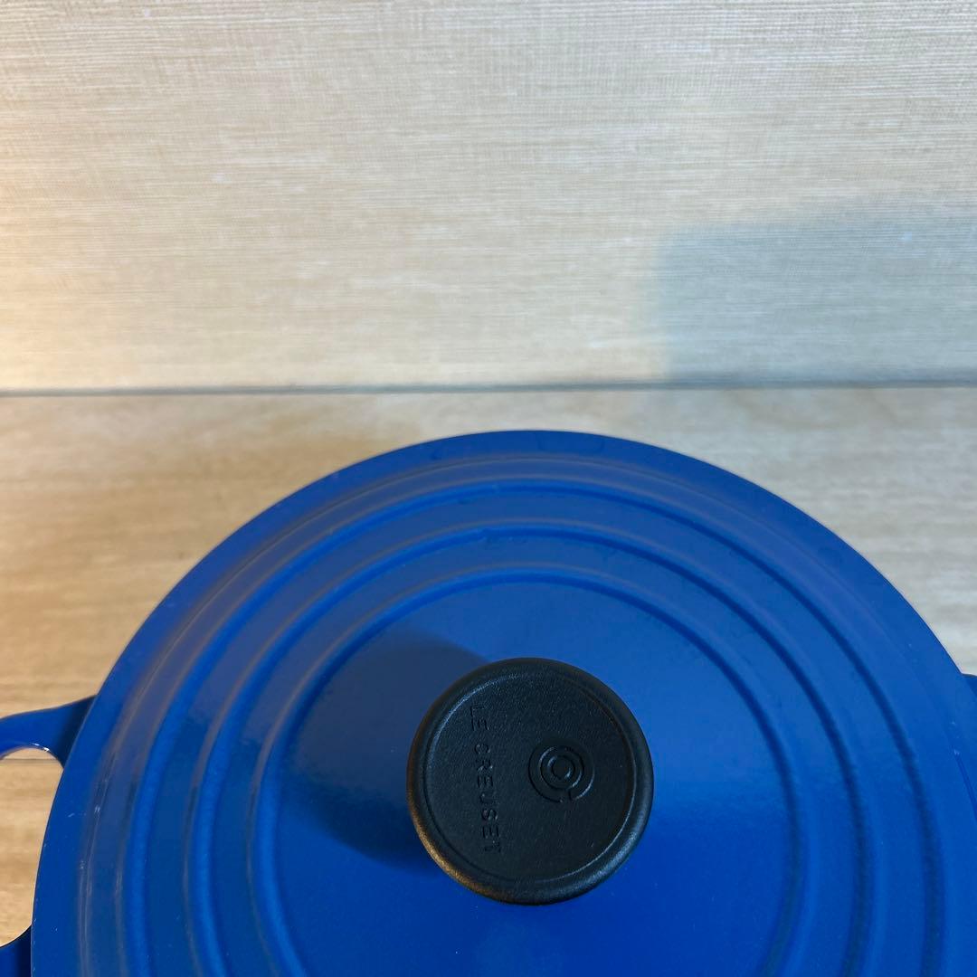 ルクルーゼ　ココットロンド　20cm ブルー　両手鍋　鍋