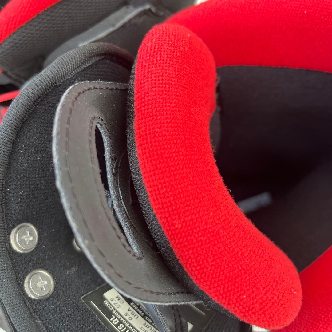 極上！超美品！！SALOMON スノーボードブーツ 黒/赤　一度のみ使用