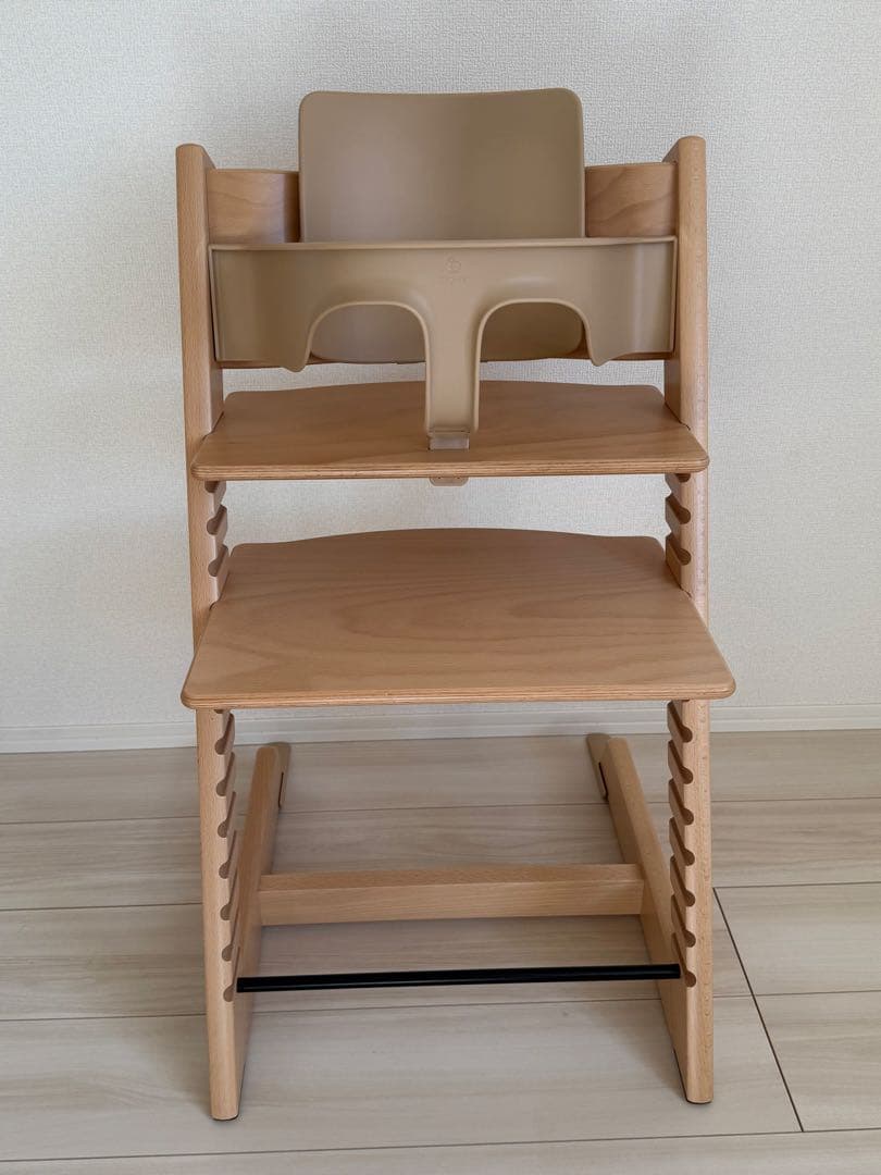 ストッケ　トリップトラップ　ナチュラル　ベビーセット付き