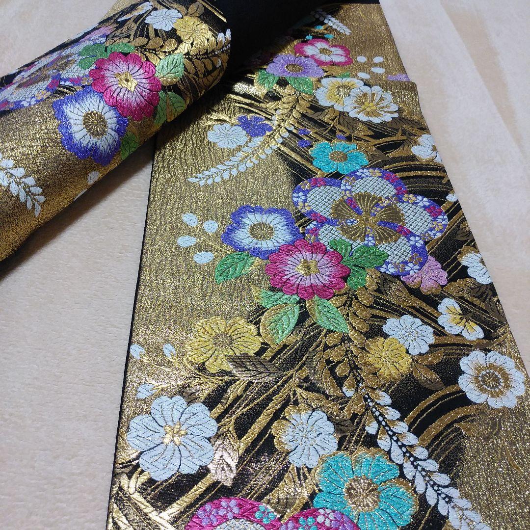 MOA 様２点まとめ依頼品物【京洛たはら謹製 袋帯 佐賀錦 和装 正絹 帯 】