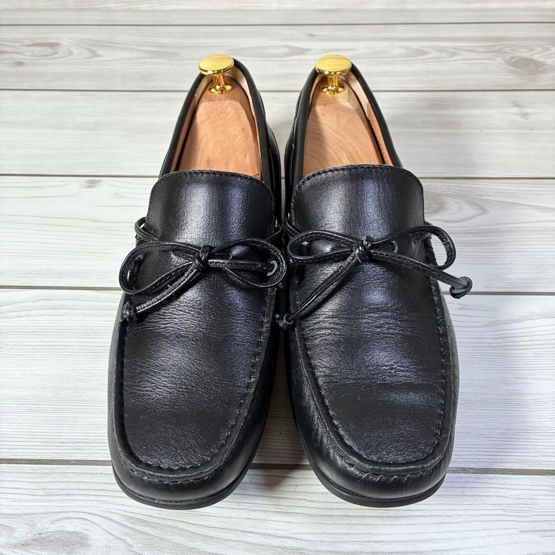 121【極美品】リーガル 55PR デッキシューズ レザー 黒 24.5