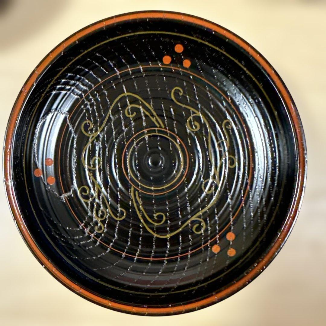 【平安表派 川瀬表完作 佐野長寛写？　 変絵 銘々皿×10客】天然木製