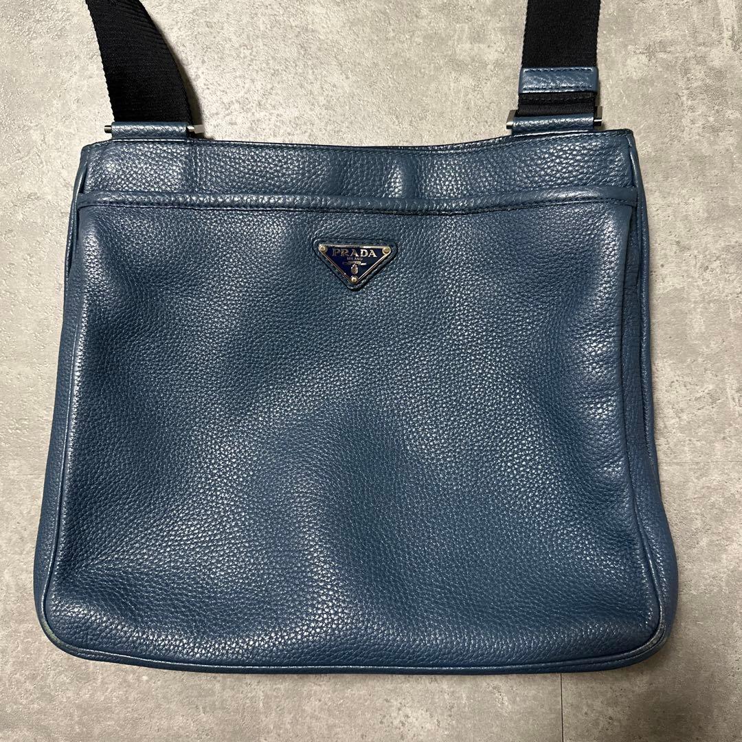【最終値下】プラダ ショルダーバッグ VA1034 オルトレマーレブルー レザー