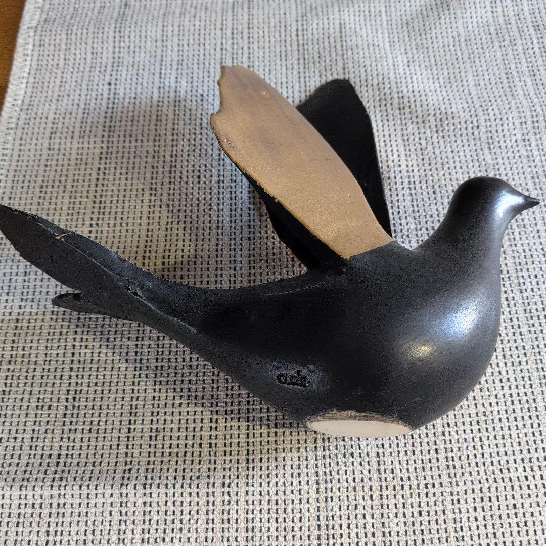 陶器製鳩のオブジェ