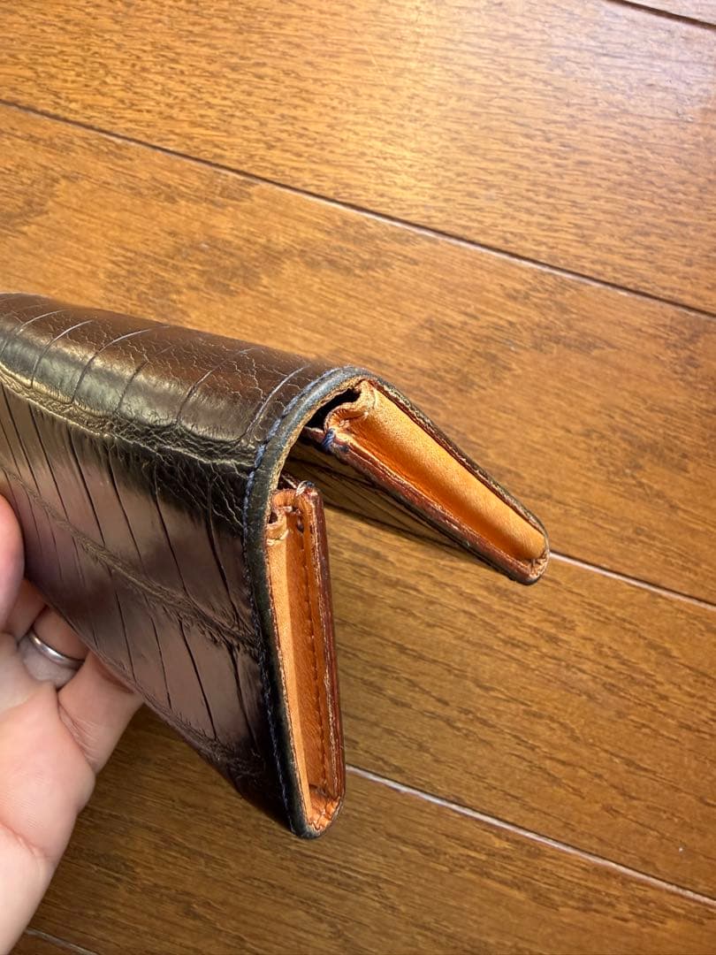 Felisi フェリージ 名刺入れ909 レザー 黒 型押し