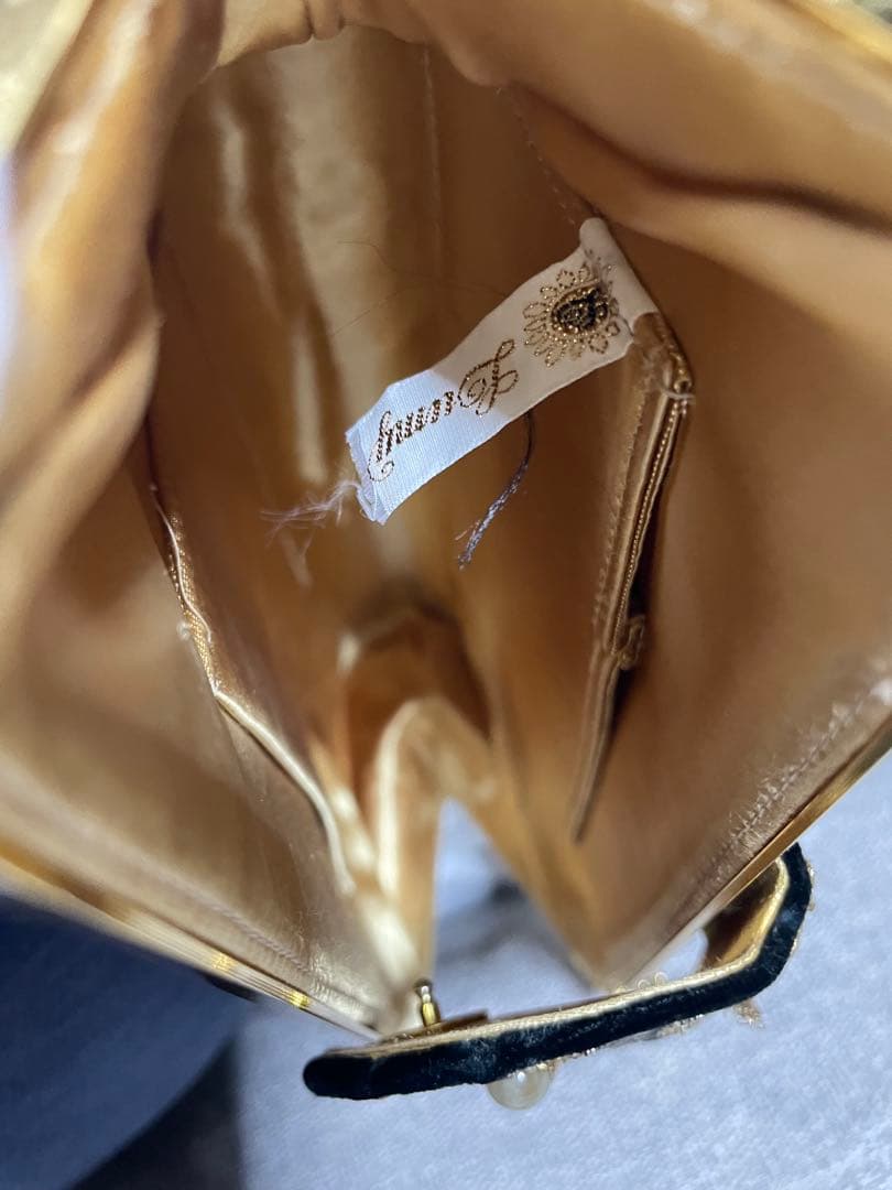 ビンテージビーズ　クラッチバッグ