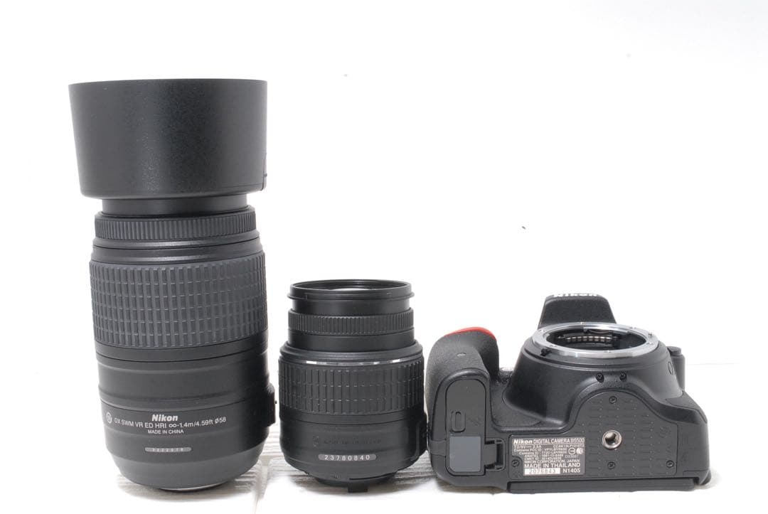新品級 ショット数266回✨Nikon D5500 ダブルズーム 超望遠レンズ付