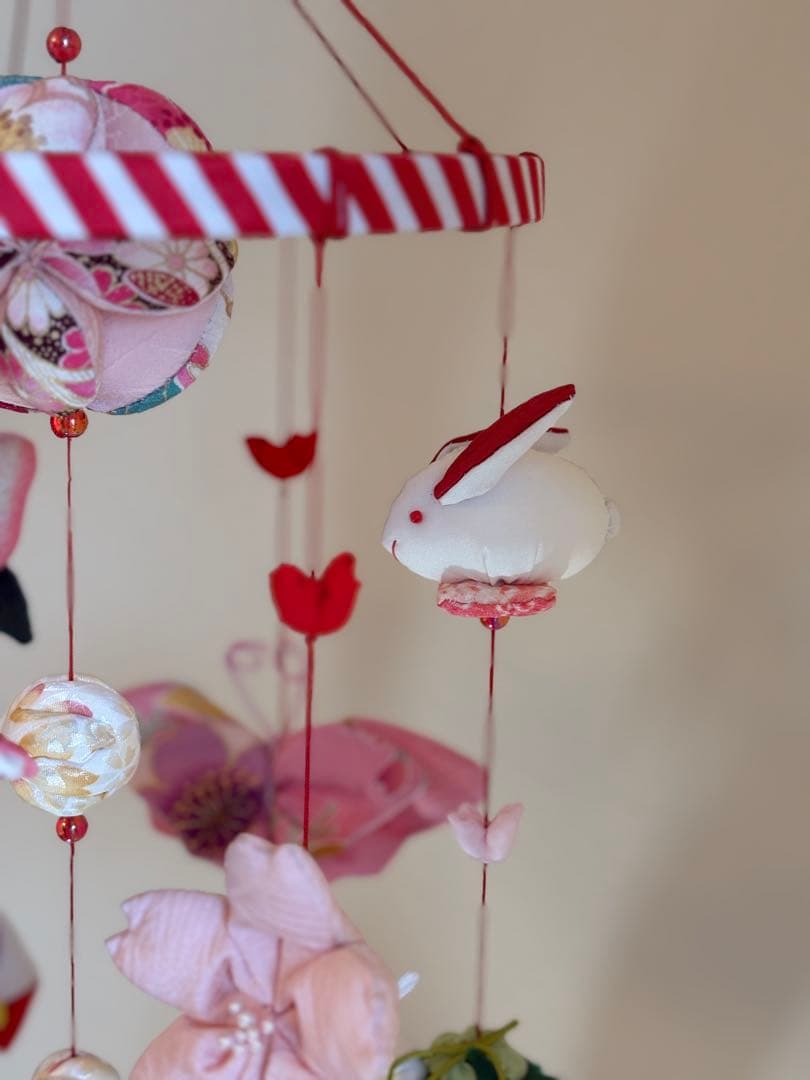 可愛いつるし雛No.174・ひな祭り・桃の節句・さげもん吊るし飾り・初節句飾り