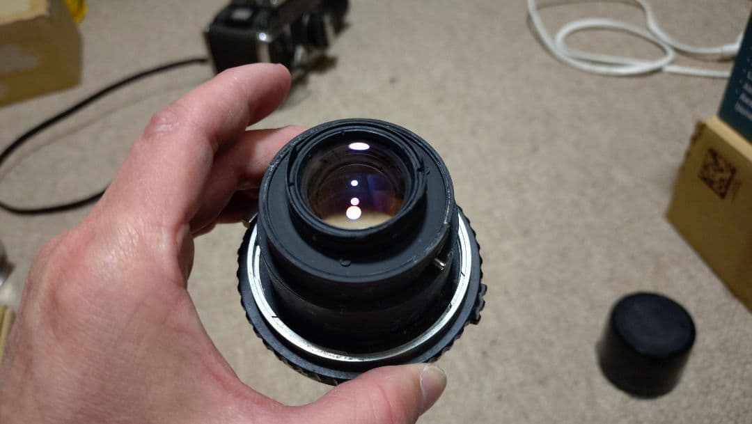 ゼンザブロニカ ジャンク品として 75ミリ 50ミリ レンズ付属