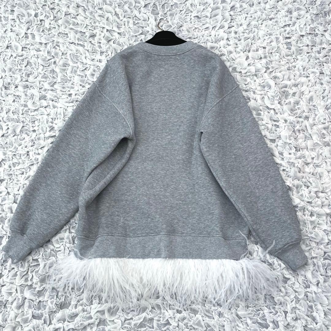 エイミーイーストワール　フェザーヘムスウェットワンピース　定価29700円