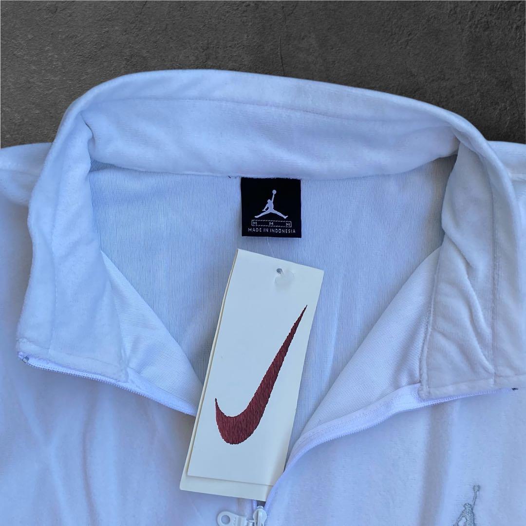 【新品】NIKE JORDAN ジョーダン ハーフジップ フリース ホワイト M