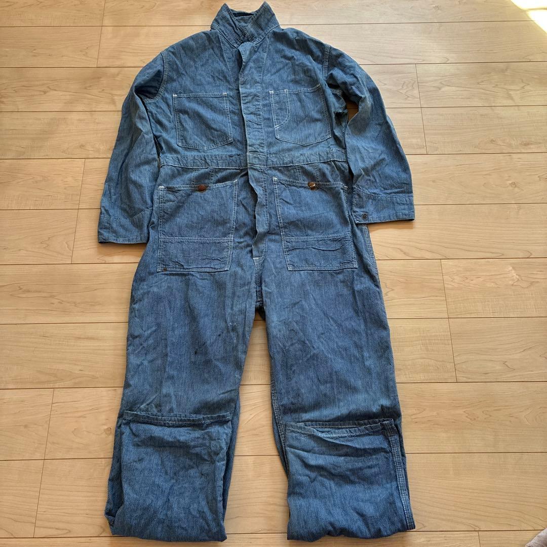 ヴィンテージ ピンヒッコリー　つなぎ