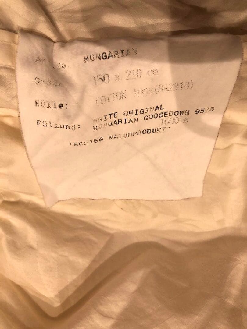 カウフマン シェーンベルグ Hグース 95% シングル　1.0k 綿100