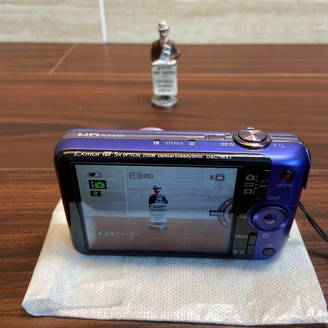 SONY Cyber−Shot DSC-WX7 ブルー デジカメ 3050