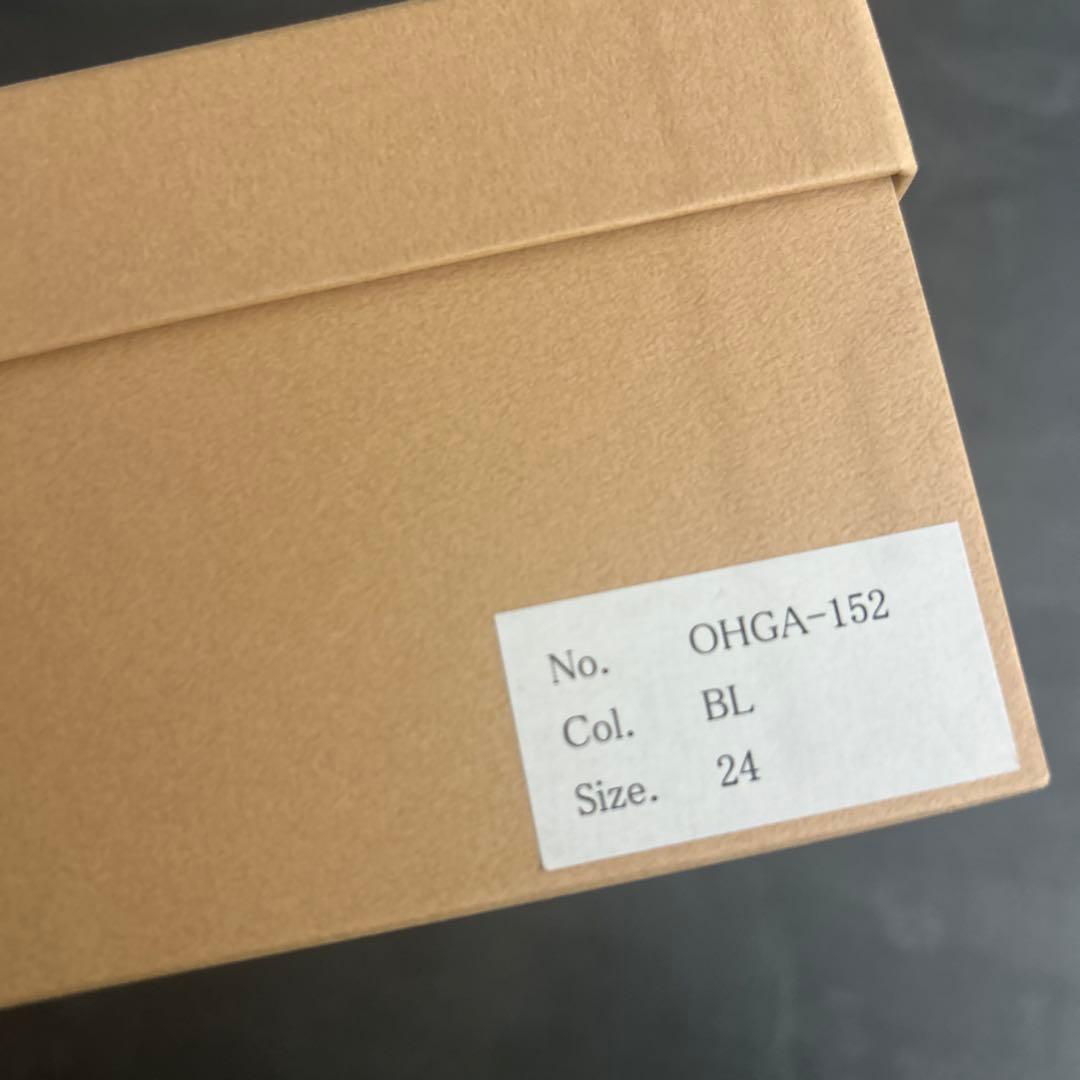 【最終価格新品】OHGA☆メリージェーン　フラットシューズ　ブラック　サイズ24