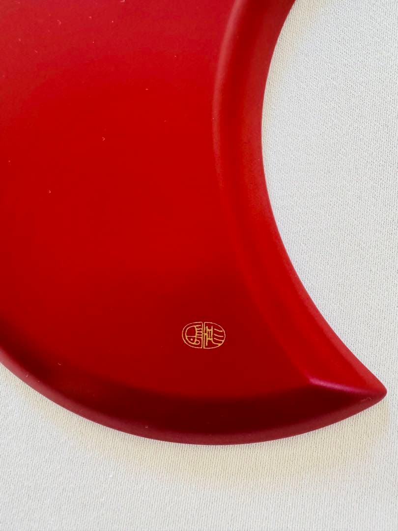 【新品未使用】ZOHIKO URUSHI 象彦　赤い花形漆器皿　5枚