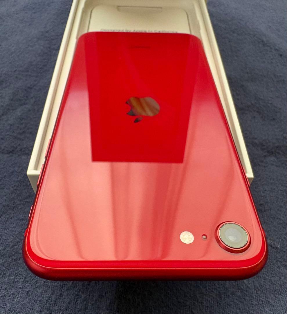 iPhone SE2 第2世代 レッド 64GB純正電池90% 箱イヤホン他付属
