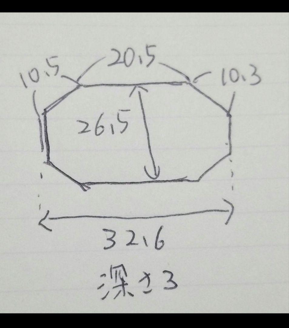 古伊万里　染錦八角皿です