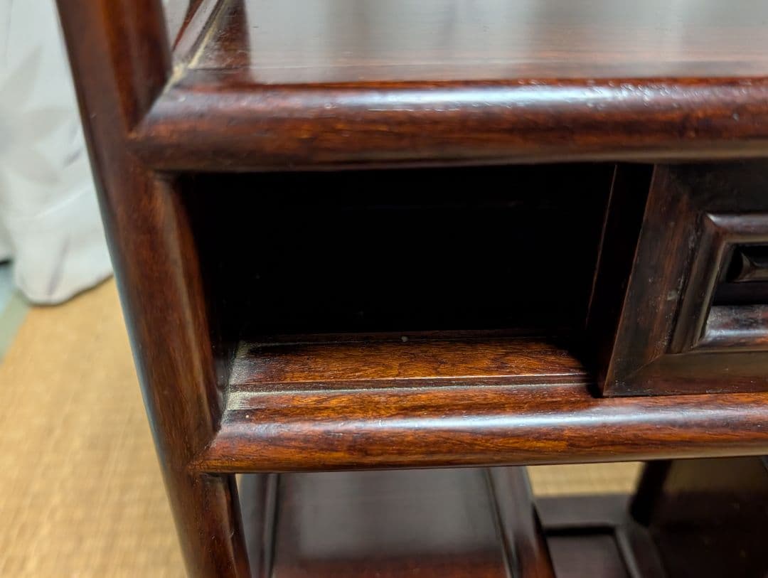 唐木　飾り棚　古家具　箪笥