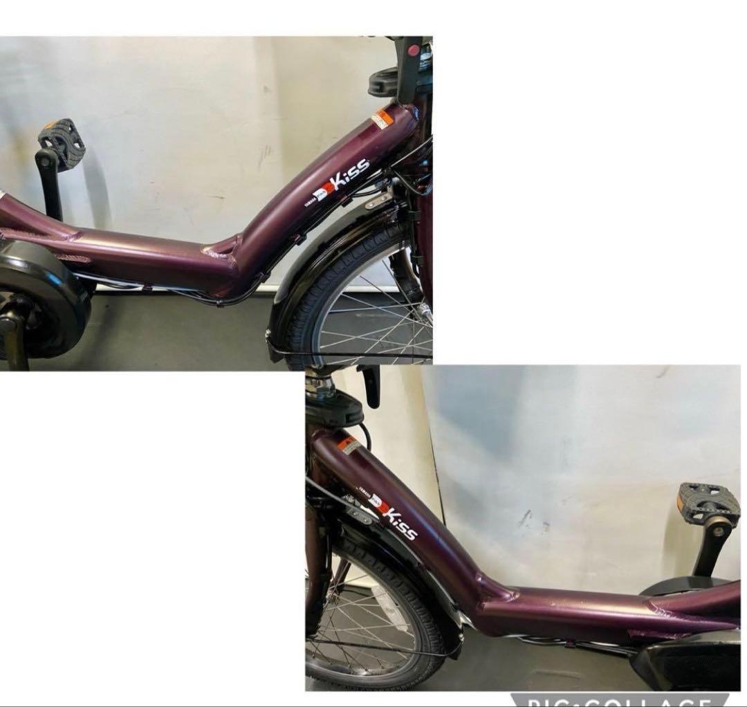 1年保証 送料無料　ヤマハ　パスキッス　20インチ　紫色　電動アシスト自転車