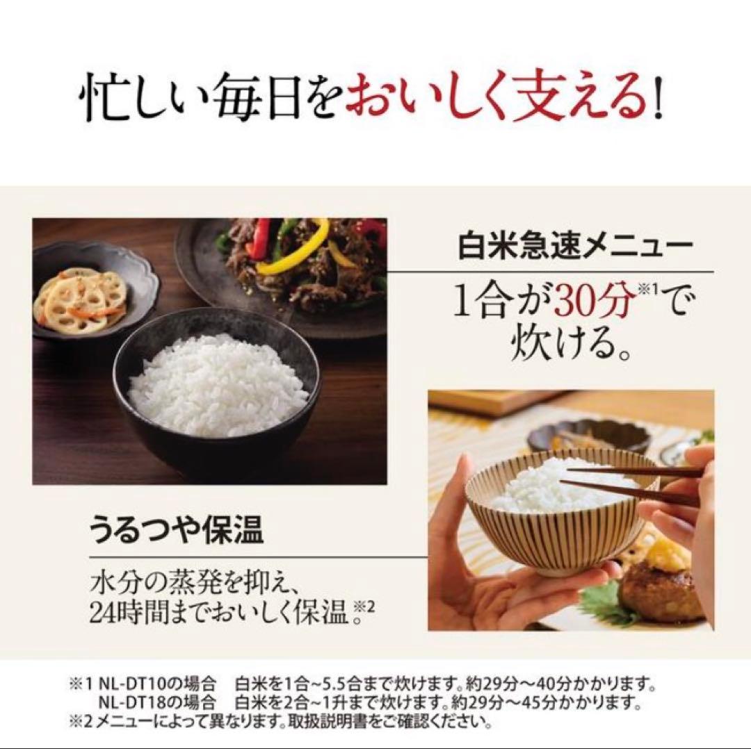 【象印】炊飯器1升炊き 炊飯機 NL-DT18 ZOJIRUSHI 25年製
