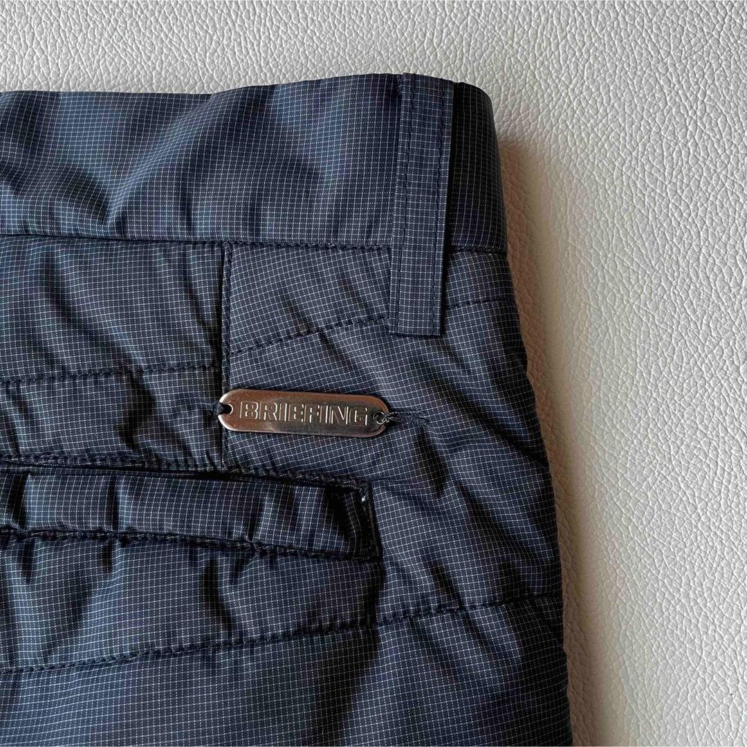 5391【極美品】ブリーフィング　中綿ロングパンツ 極暖 防風 防寒 ブラック