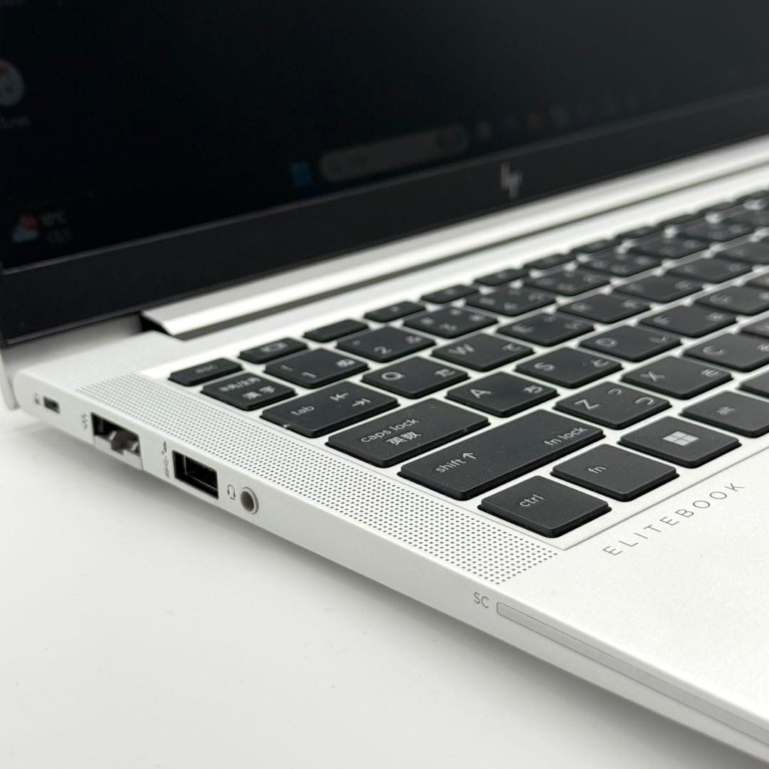 美品 HPノートパソコン 12世代 静音NVMe256 指紋認証 11Pro