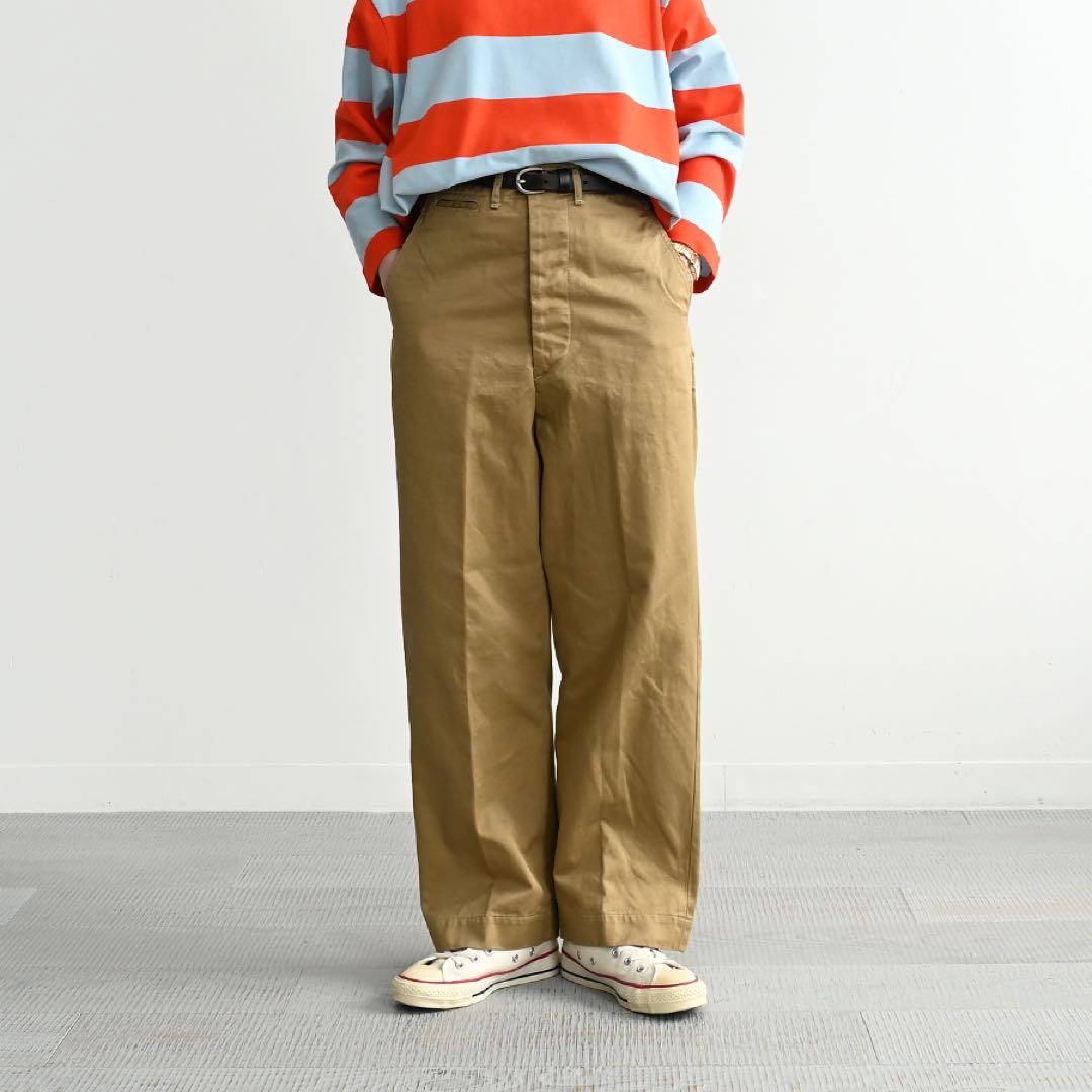 orSlow VINTAGE FIT ARMY TROUSERS ダークカーキ