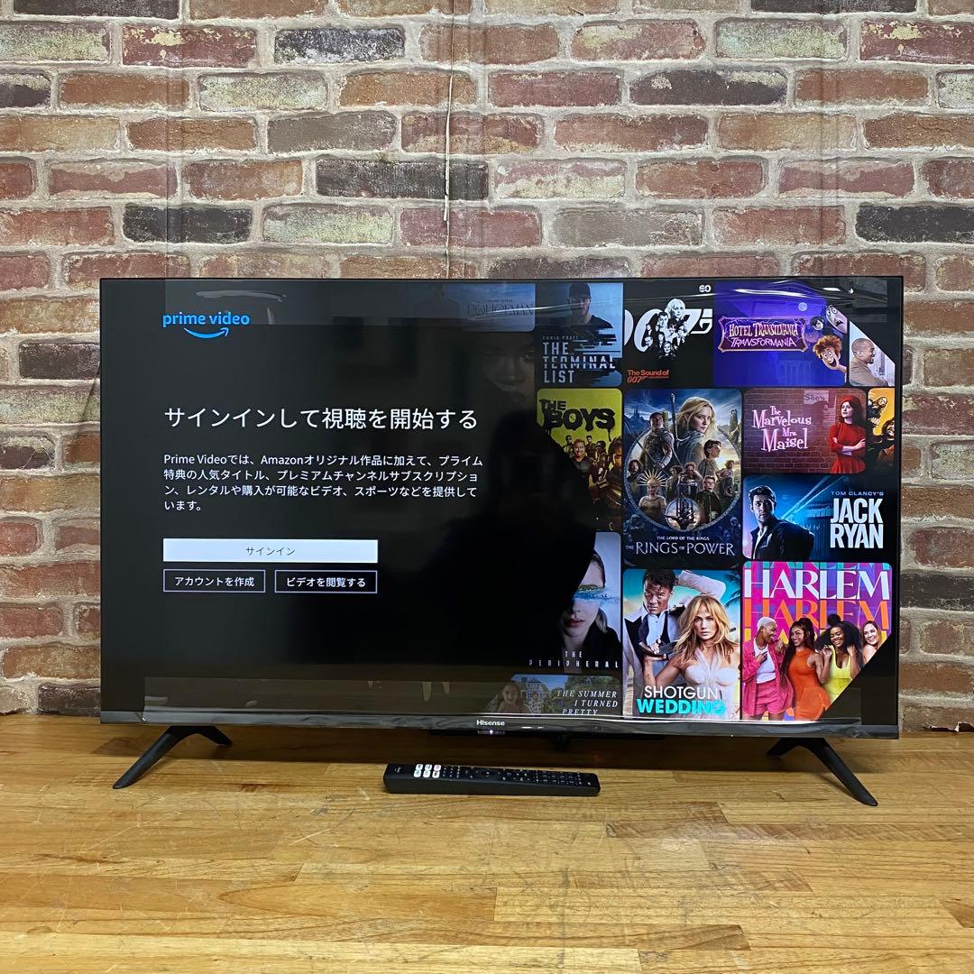 ハイセンス 40V型 液晶テレビ 40A40H 動画配信アプリ搭載 22年製