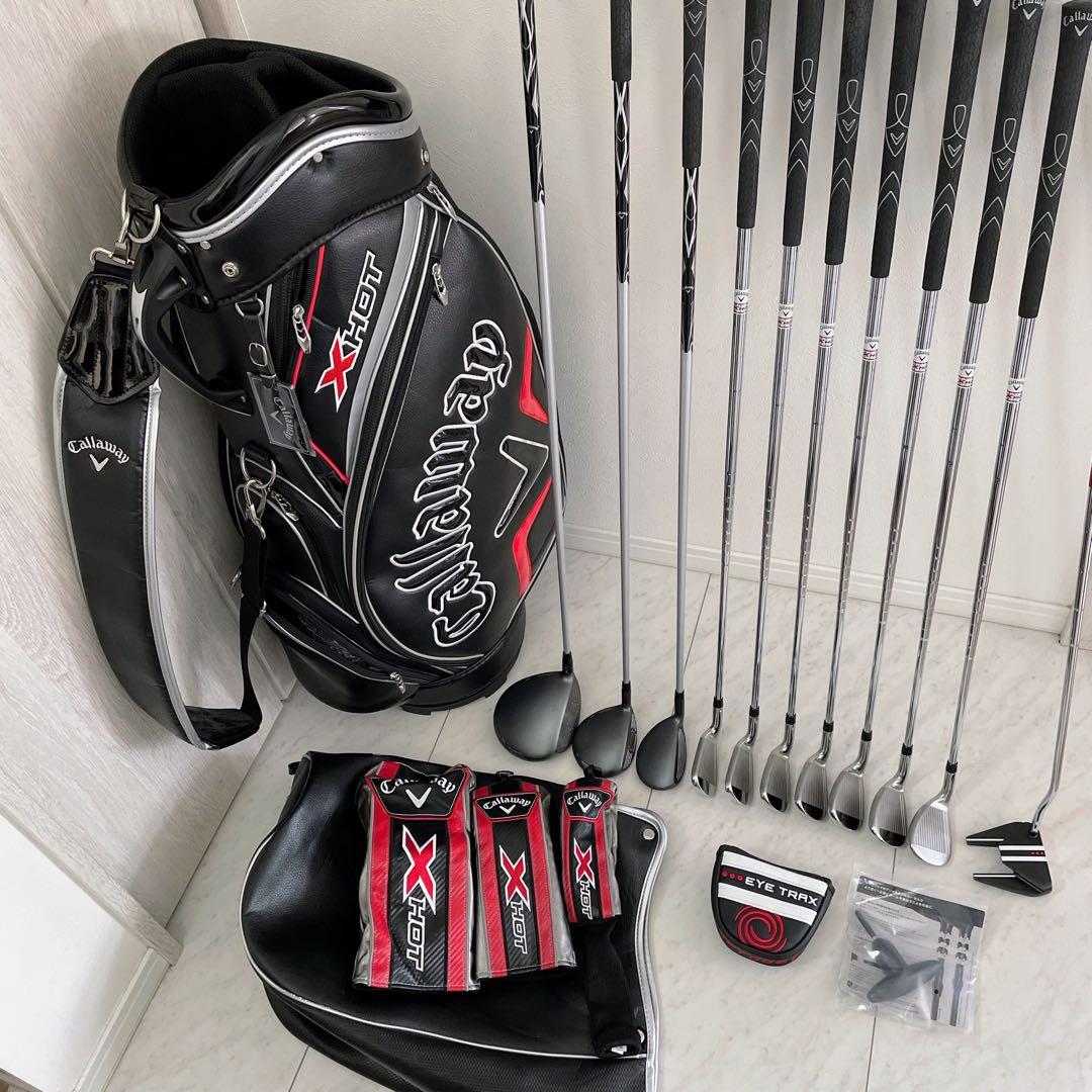 現行最新モデル　美品　メンズ　Callaway XHOT ゴルフクラブセット　S
