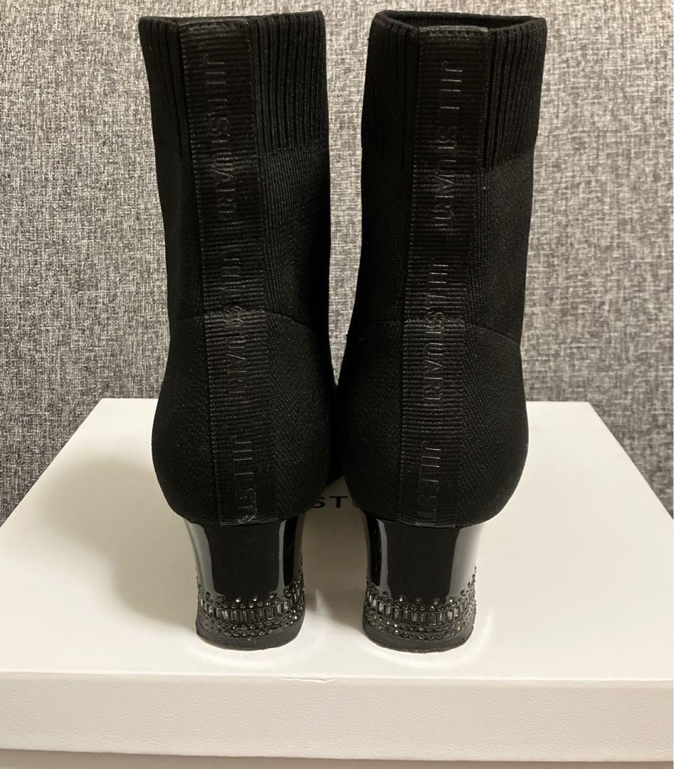 【美品】ジルスチュアート JILL STUART ストレッチニットショートブーツ