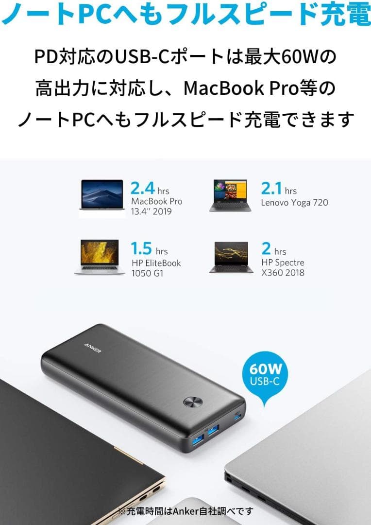 Anker PowerCore III Elite 25600　急速充電器セット