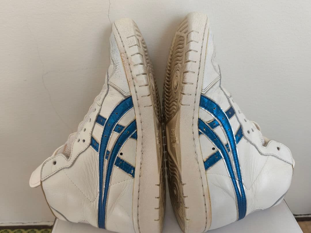 ASICS TIGER ハイカットシューズ ホワイト/ブルー【日本製】