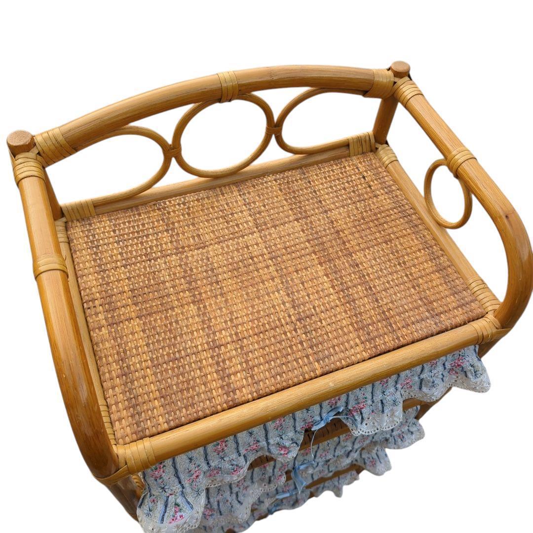 籐 ラタン チェスト4段 インテリア 昭和レトロ 箪笥