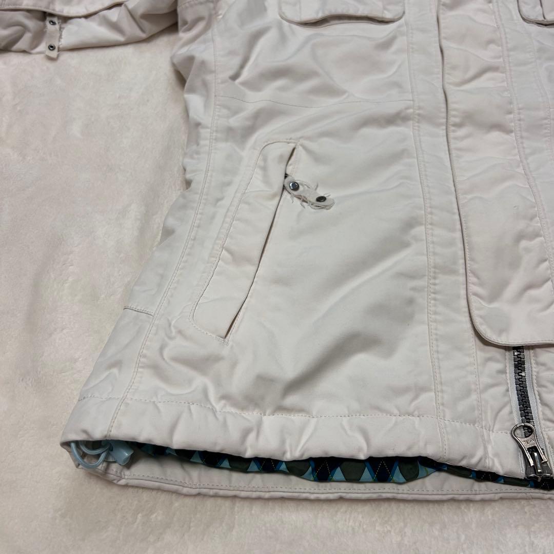THE NORTH FACE レディース スノージャケット 白 アーガイル柄