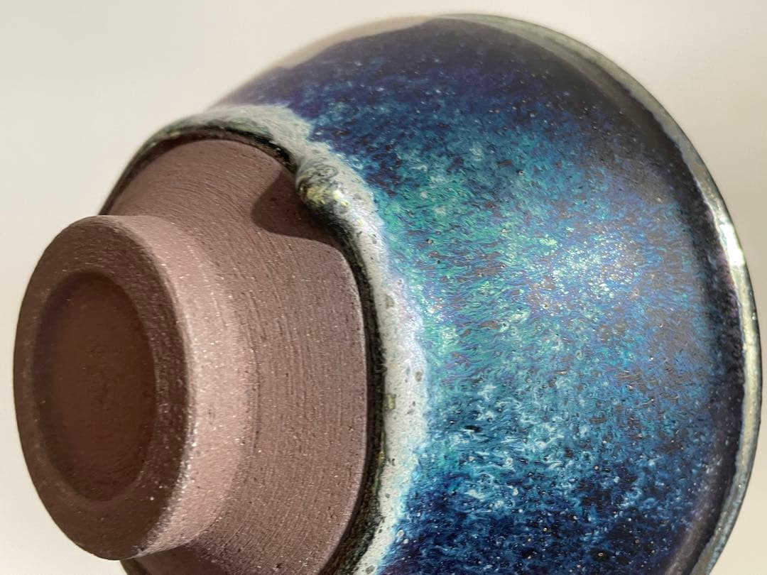 陶芸家　長江惣吉　燿変　天目　錦　茶碗　茶盌　抹茶碗　天目盌　共箱