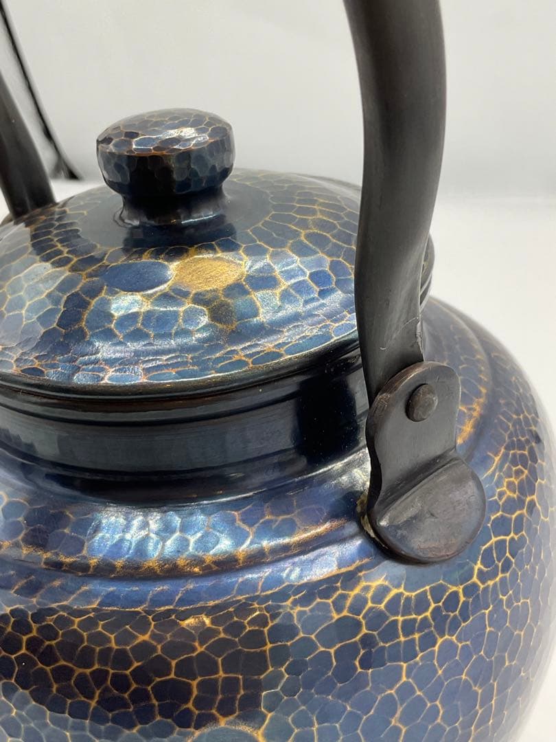 鎚起銅器　北越堂　急須