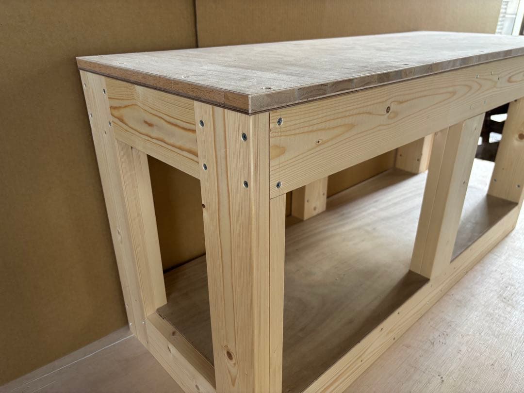 水槽台90cm用　天板20ｍｍ　補強柱付